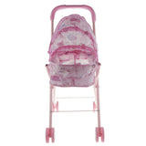 Maxbell Pink Baby Doll Stroller Trolley Nursery Room Furniture Kids Toy Room Items - Aladdin Shoppers