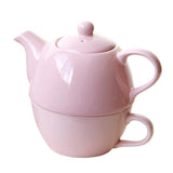 Maxbell Pink Ceramic Pot &Cup Teapot Set for Woman - Aladdin Shoppers