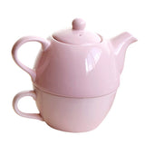 Maxbell Pink Ceramic Pot &Cup Teapot Set for Woman - Aladdin Shoppers