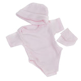 Maxbell Pink Romper Jumpsuit Socks Hat Set for 10''-11'' Reborn Baby Girl Doll - Aladdin Shoppers