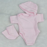 Maxbell Pink Romper Jumpsuit Socks Hat Set for 10''-11'' Reborn Baby Girl Doll - Aladdin Shoppers