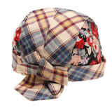 Maxbell Plaid Printed Pirate Double Layer Infant Baby Kids Hat 6-24Months Blue - Aladdin Shoppers