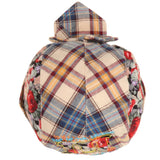 Maxbell Plaid Printed Pirate Double Layer Infant Baby Kids Hat 6-24Months Blue - Aladdin Shoppers