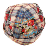 Maxbell Plaid Printed Pirate Double Layer Infant Baby Kids Hat 6-24Months Blue - Aladdin Shoppers