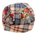 Maxbell Plaid Printed Pirate Double Layer Infant Baby Kids Hat 6-24Months Blue - Aladdin Shoppers