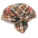 Maxbell Plaid Printed Pirate Double Layer Infant Baby Kids Hat 6-24Months Cyan - Aladdin Shoppers