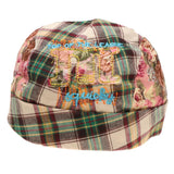 Maxbell Plaid Printed Pirate Double Layer Infant Baby Kids Hat 6-24Months Cyan - Aladdin Shoppers