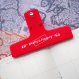Maxbell Plastic Bill Food Bag Sealing Clip Food Storage Sealer Neatly Patency -RED - Aladdin Shoppers