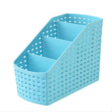 Maxbell Plastic Makeup office Holder Kitchen Desktop Storage Organizer Basket Blue - Aladdin Shoppers