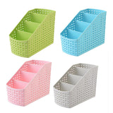 Maxbell Plastic Makeup office Holder Kitchen Desktop Storage Organizer Basket Blue - Aladdin Shoppers