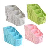 Maxbell Plastic Makeup office Holder Kitchen Desktop Storage Organizer Basket Blue - Aladdin Shoppers