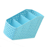 Maxbell Plastic Makeup office Holder Kitchen Desktop Storage Organizer Basket Blue - Aladdin Shoppers