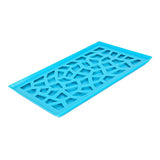 Maxbell Plastic Plates Pierced Storage Tray Dish Drain Rack Fruits Holder Blue - Aladdin Shoppers