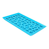 Maxbell Plastic Plates Pierced Storage Tray Dish Drain Rack Fruits Holder Blue - Aladdin Shoppers