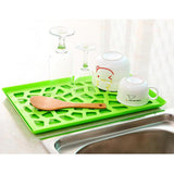 Maxbell Plastic Plates Pierced Storage Tray Dish Drain Rack Fruits Holder Green - Aladdin Shoppers