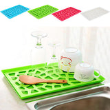 Maxbell Plastic Plates Pierced Storage Tray Dish Drain Rack Fruits Holder Green - Aladdin Shoppers