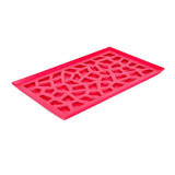 Maxbell Plastic Plates Pierced Storage Tray Dish Drain Rack Fruits Holder Rose Red - Aladdin Shoppers