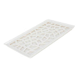 Maxbell Plastic Plates Pierced Storage Tray Dish Drain Rack Fruits Holder White - Aladdin Shoppers