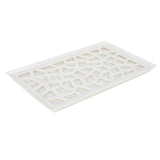 Maxbell Plastic Plates Pierced Storage Tray Dish Drain Rack Fruits Holder White - Aladdin Shoppers