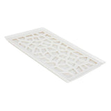 Maxbell Plastic Plates Pierced Storage Tray Dish Drain Rack Fruits Holder White - Aladdin Shoppers