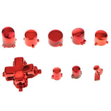 Maxbell Plastic Thumbsticks Bullet ABXY Mod Buttons Replacement Parts for Microsoft Xbox One S Controllers Chrome Red - Aladdin Shoppers