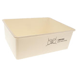 Maxbell Plastic Underwear Storage Organizer Sock Container Drawer No-Grid Beige - Aladdin Shoppers