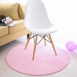 Maxbell Plush Pink Round Play Mat / Rug for Kids Baby Crawling Rugs Carpet Indoor Outdoor Play Tent Pad Soft & Thick - Aladdin Shoppers