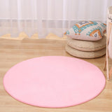 Maxbell Plush Pink Round Play Mat / Rug for Kids Baby Crawling Rugs Carpet Indoor Outdoor Play Tent Pad Soft & Thick - Aladdin Shoppers