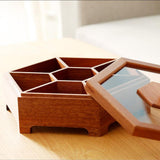 Maxbell Poratble Home Candy Nuts Storage Box Wedding Candy Nut Serving Tray Pine - Aladdin Shoppers