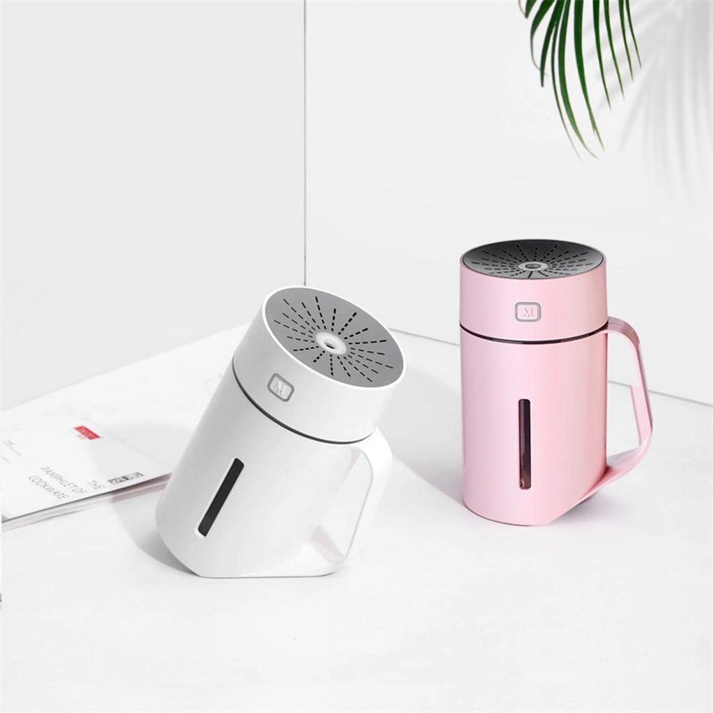 Maxbell Portable Air Humidifier Home Office Car USB 420ml LED Multi-color Pink A - Aladdin Shoppers