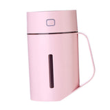 Maxbell Portable Air Humidifier Home Office Car USB 420ml LED Multi-color Pink A - Aladdin Shoppers