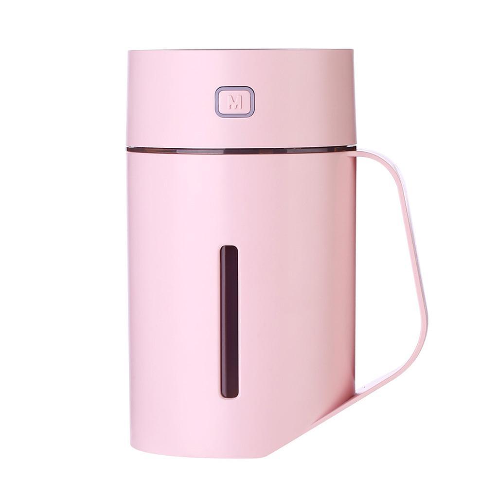 Maxbell Portable Air Humidifier Home Office Car USB 420ml LED Multi-color Pink A - Aladdin Shoppers