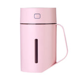 Maxbell Portable Air Humidifier Home Office Car USB 420ml LED Multi-color Pink A - Aladdin Shoppers