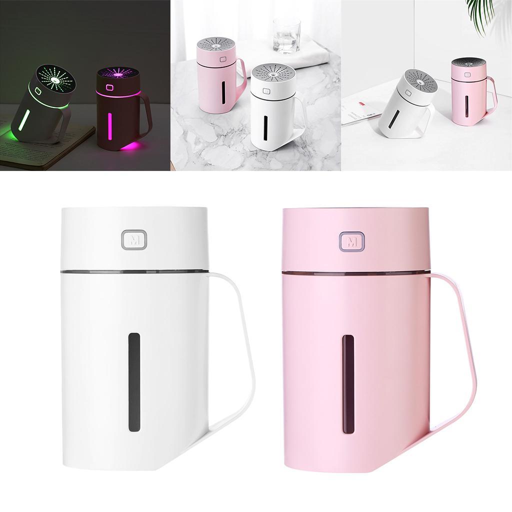 Maxbell Portable Air Humidifier Home Office Car USB 420ml LED Multi-color White A - Aladdin Shoppers