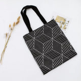 Maxbell Portable Double-sided lunch bag Food Container One-shoulder Black Geometry - Aladdin Shoppers