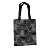 Maxbell Portable Double-sided lunch bag Food Container One-shoulder Black Geometry - Aladdin Shoppers