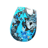 Maxbell Portable Folding Cup Soft Silicone Water Red Wine Cup Blue Skull - Aladdin Shoppers