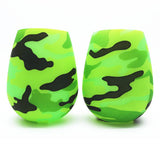 Maxbell Portable Folding Cup Soft Silicone Water Red Wine Cup Green Camouflage - Aladdin Shoppers
