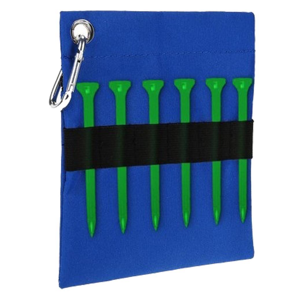 Maxbell Portable Golf Tee Ball Storage Bag, Zippered Holder Golf Ball Accessories Pouch With Carabiner Golfing Accessories - Aladdin Shoppers