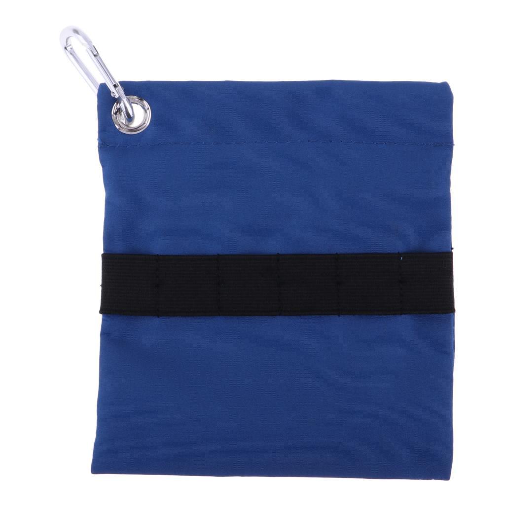 Maxbell Portable Golf Tee Ball Storage Bag, Zippered Holder Golf Ball Accessories Pouch With Carabiner Golfing Accessories - Aladdin Shoppers