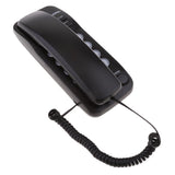 Maxbell Portable Hanging Corded Phone Home Wall Line Telephone Office Business Black - Aladdin Shoppers