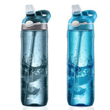 Maxbell Portable Tritan Water Bottle with Straw Outdoor Coffee Cup Home Car Blue - Aladdin Shoppers