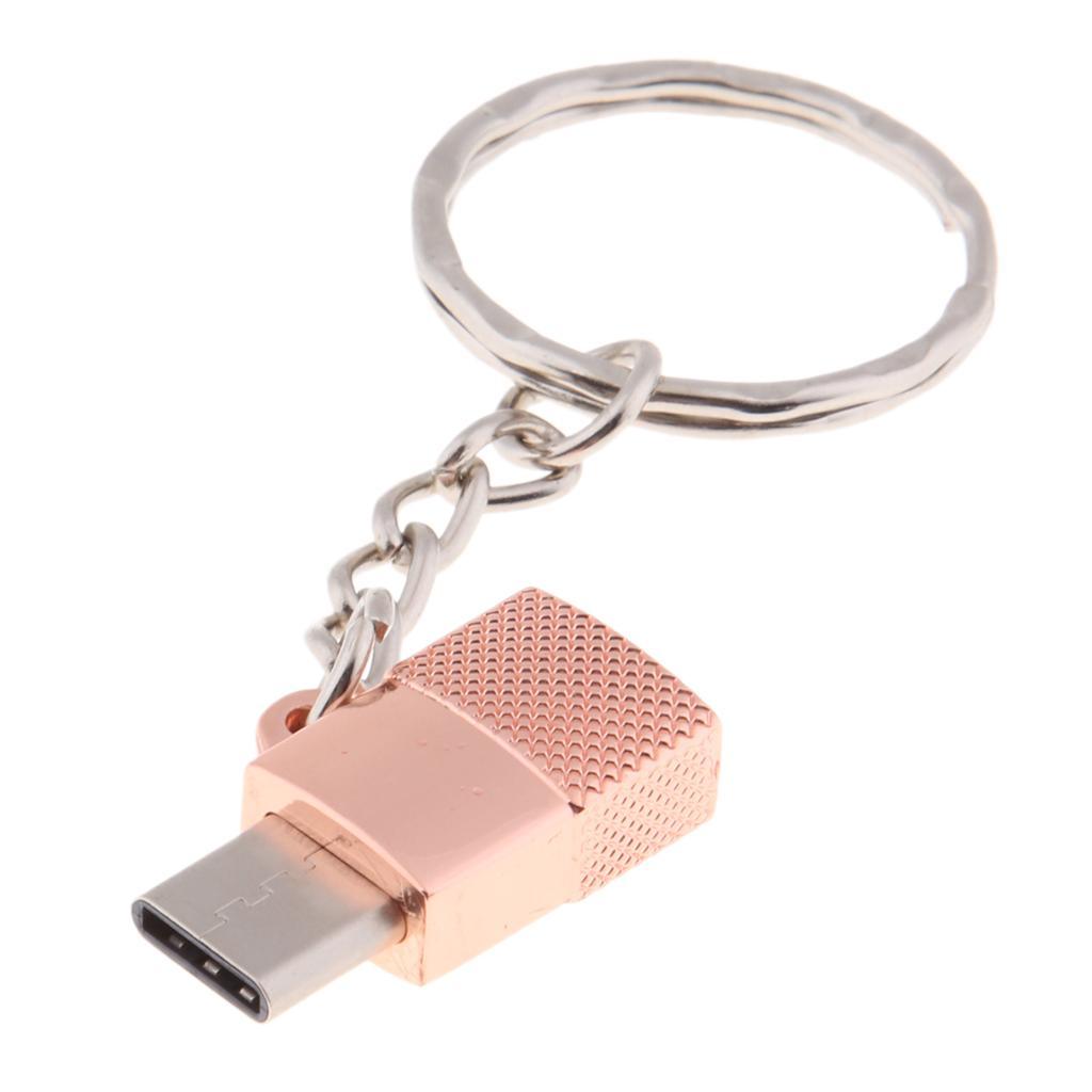 Maxbell Portable Type-c Male to Micro USB Female OTG Adapter Charging & Data Pink - Aladdin Shoppers