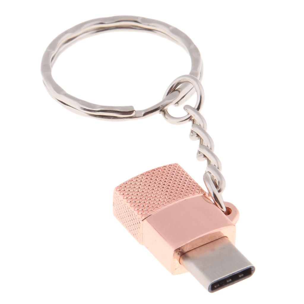 Maxbell Portable Type-c Male to Micro USB Female OTG Adapter Charging & Data Pink - Aladdin Shoppers