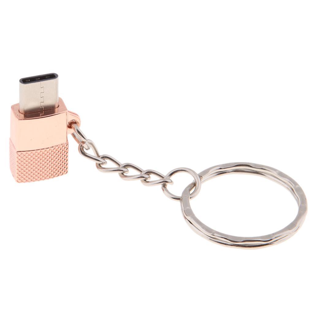 Maxbell Portable Type-c Male to Micro USB Female OTG Adapter Charging & Data Pink - Aladdin Shoppers
