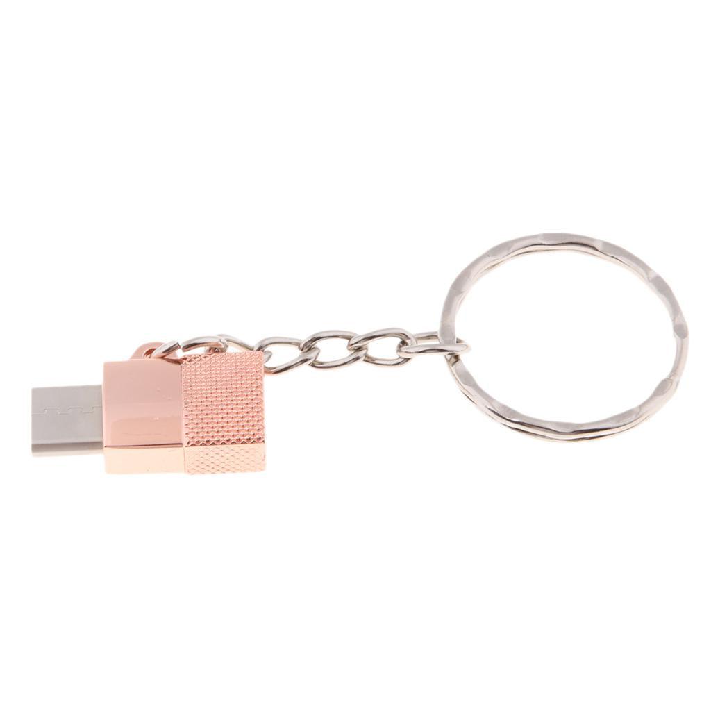 Maxbell Portable Type-c Male to Micro USB Female OTG Adapter Charging & Data Pink - Aladdin Shoppers