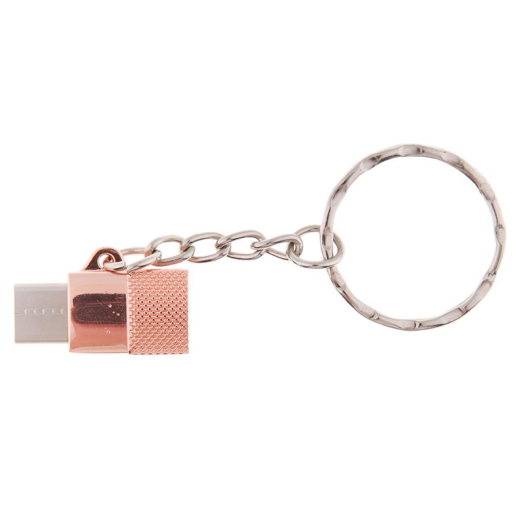 Maxbell Portable Type-c Male to Micro USB Female OTG Adapter Charging & Data Pink - Aladdin Shoppers
