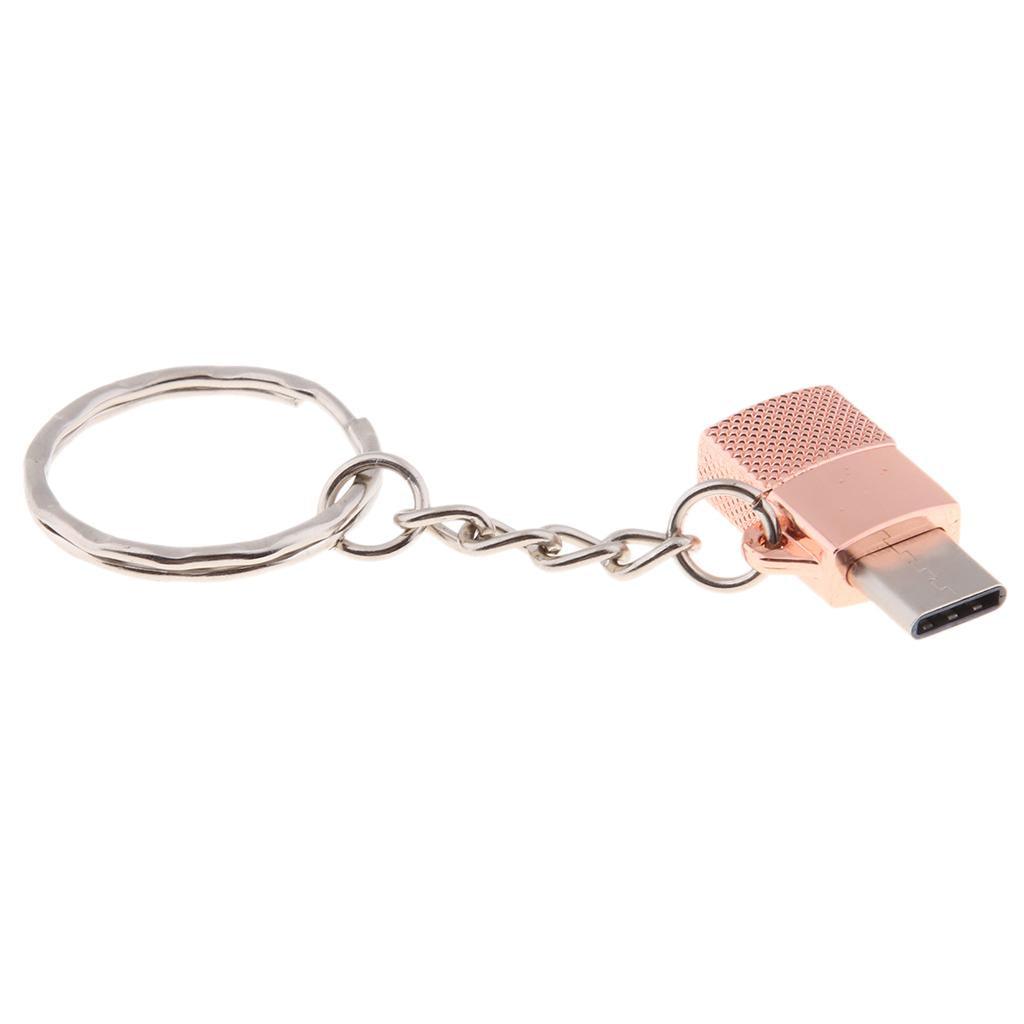 Maxbell Portable Type-c Male to Micro USB Female OTG Adapter Charging & Data Pink - Aladdin Shoppers
