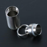 Maxbell Portable Waterproof Pocket Pill Box Container Fob Capsule Keychain Keyring - Aladdin Shoppers