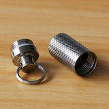 Maxbell Portable Waterproof Pocket Pill Box Container Fob Capsule Keychain Keyring - Aladdin Shoppers